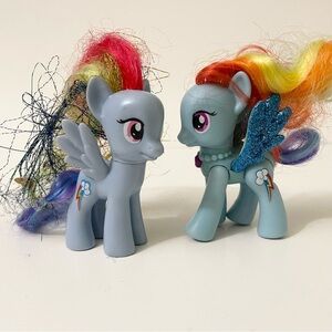 Lot of 2 My Little Pony Rainbow Dash Figures Toys
